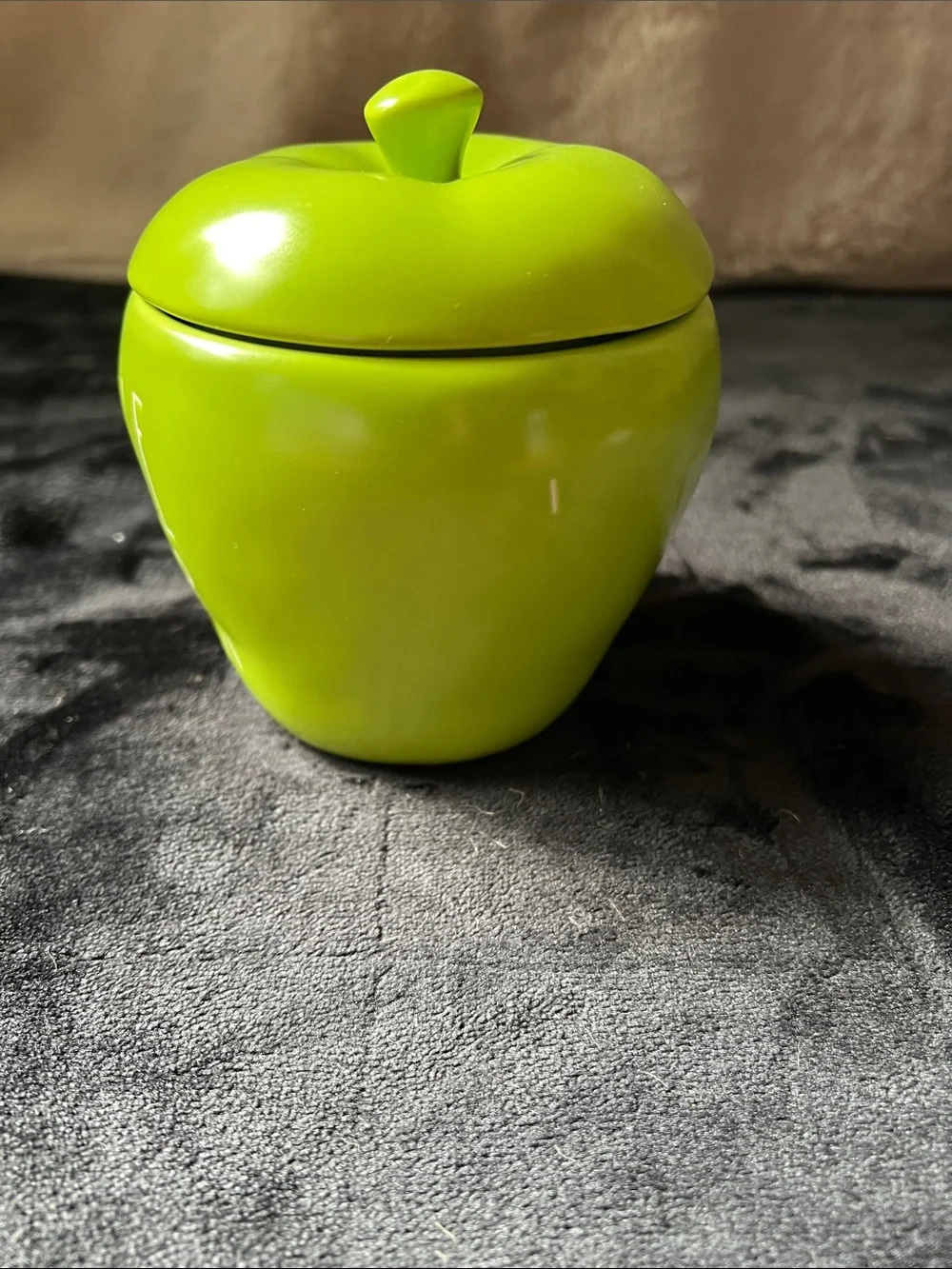 Apple Cider Green Ceramic Apple Jar - Home Kitchen candle